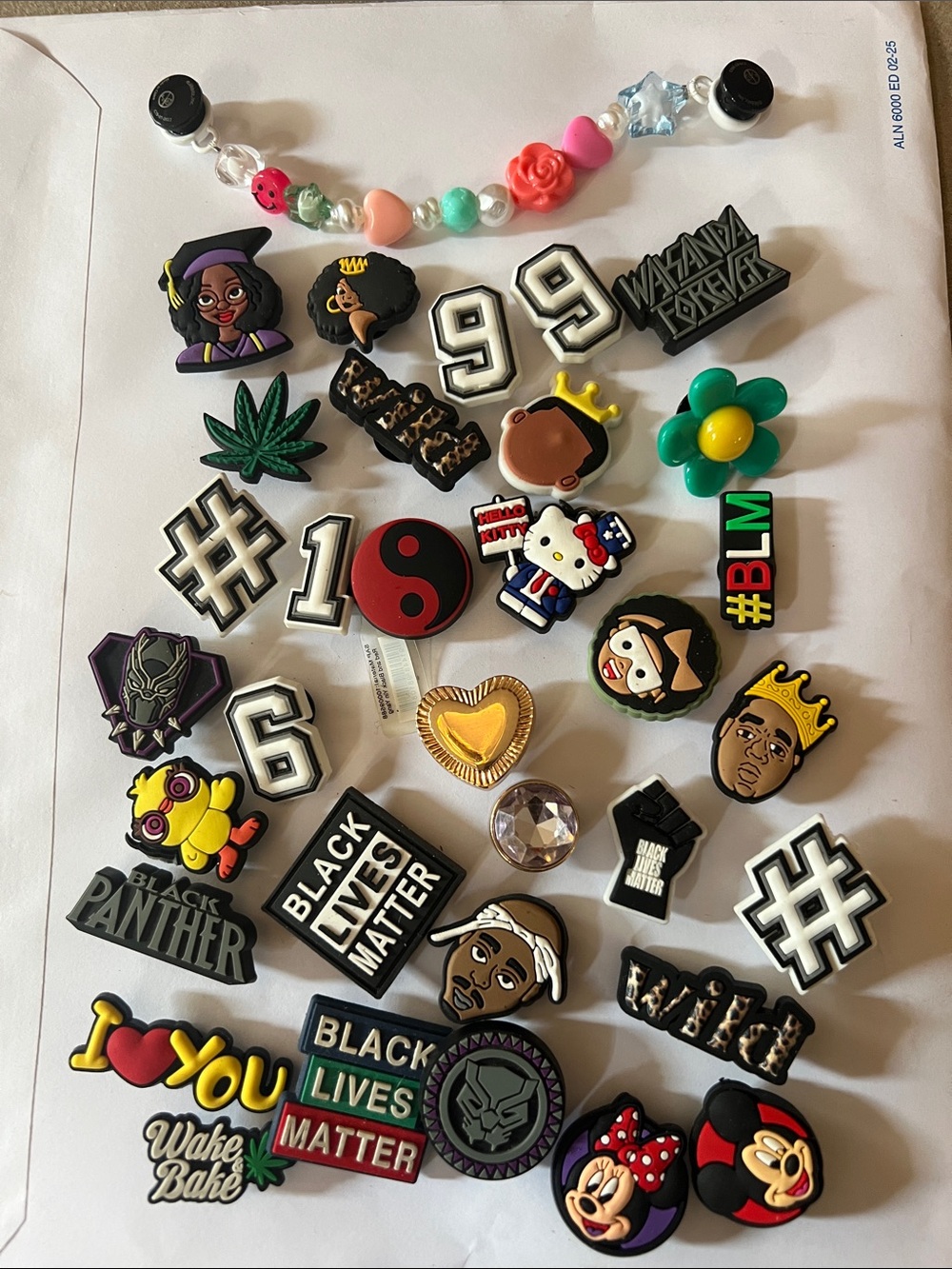 Assorted Colorful PVC Shoe Charms — Black Lives Matter, Pop Culture & Icons